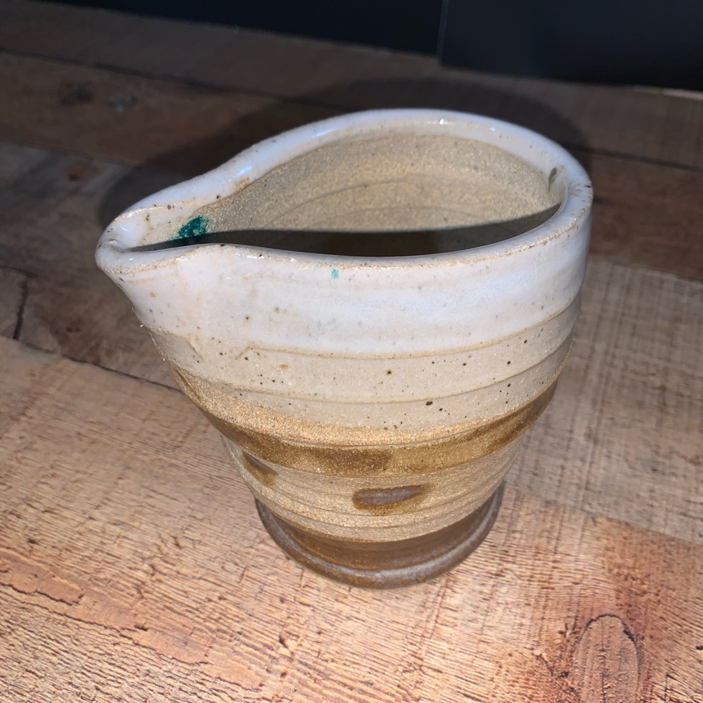 Handmade Pottery Server Creamer Gravy Candle